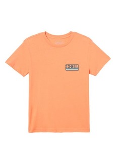 O'Neill Kids' Headquarters Logo Graphic Tee in Cantaloupe at Nordstrom