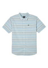 O'Neill Kids' Seafarer Stripe Cotton Button-Up Shirt in Blue Shadow at Nordstrom