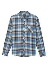 O'Neill Kids' Winslow Plaid Cotton Flannel Button-Up Shirt