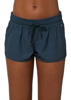 O'Neill Laney Stretch Tie Waist Board Shorts in Slate at Nordstrom