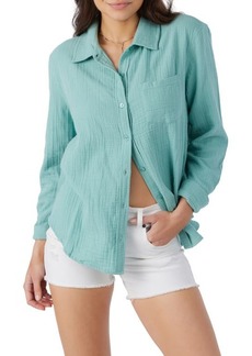 O'Neill Leni Cotton Gauze Button-Up Shirt