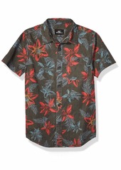 O'NEILL Men's Casual Modern Fit Short Sleeve Woven Button Down Shirt Russet/Fifty Two S