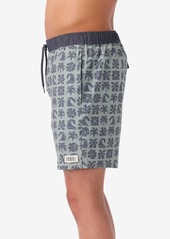 "O'Neill Men's Hermosa Elastic Waist Lined 17"" Swim Shorts - Seagrass 2"