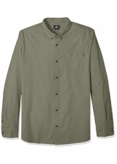 O'Neill Men's Modern Fit Oxford Long Sleeve Button UP Shirt  S