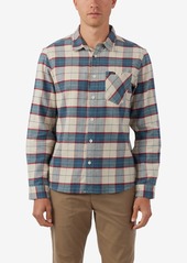 O'Neill Men's Redmond Plaid Stretch Flannel Shirt - Light Khaki