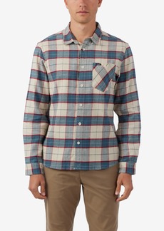 O'Neill Men's Redmond Plaid Stretch Flannel Shirt - Light Khaki