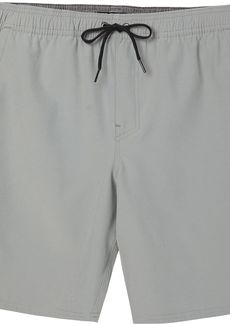 O'Neill Men's Reserve Elastic Waist Hybrid Shorts, Medium, Gray