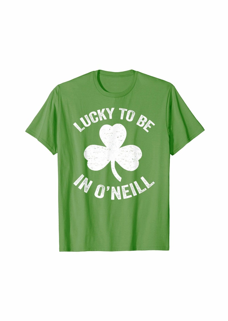 O'Neill Nebraska St. Patrick's Day Lucky Irish Shamrock Gift T-Shirt
