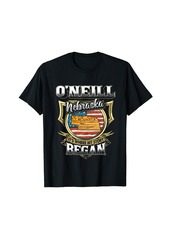 O'Neill Nebraska USA Flag 4th Of July T-Shirt