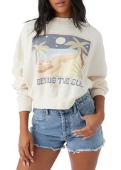 O'Neill Roam Slow Moment Graphic Crop Sweatshirt