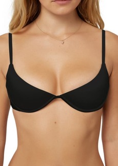 O'Neill Saltwater Solids Seville Underwire Bikini Top in Black at Nordstrom