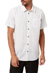 O'Neill Service Short Sleeve Button-Up Shirt in Fog at Nordstrom