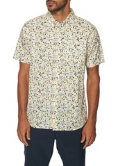 O'Neill Sunburst Short Sleeve Button-Down Shirt in Cream at Nordstrom