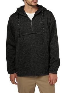 O'Neill Traveler Ridge Water Repellent Pullover Hoodie in Heather Black at Nordstrom