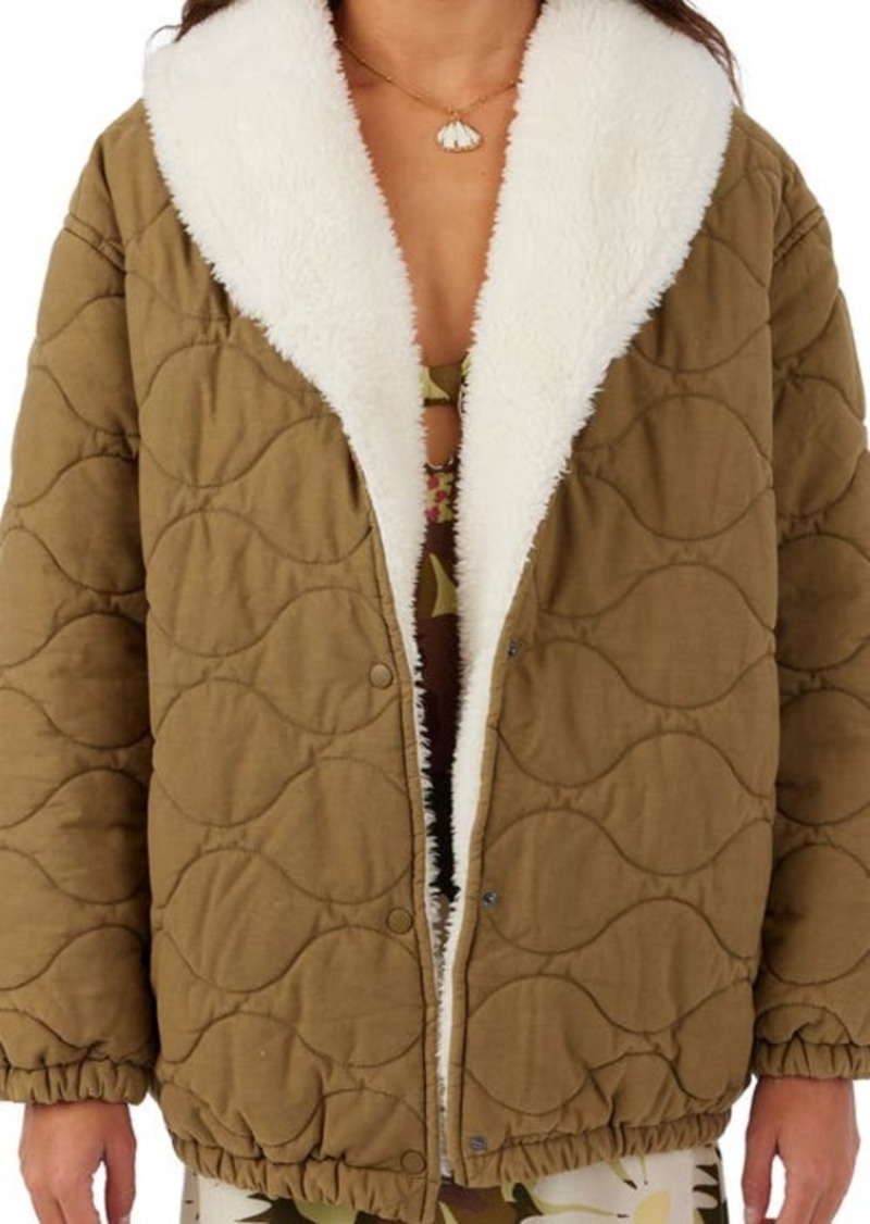 O'Neill Wells Fleece Lined Quilted Jacket