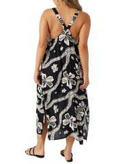 O'Neill Women's Miranda Woven Midi Tank Cover-Up Dress - Black