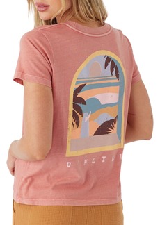 O'Neill Women's Oceanviews Graphic T-Shirt, Small, Pink