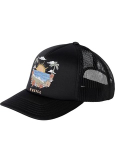 O'Neill Women's Ravi Poly Trucker Hat, Black