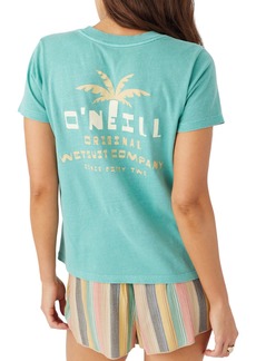 O'Neill Women's Vibin Short Sleeve T-Shirt, Small, Green