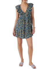 O'Neill Zaina Floral Ruffle Babydoll Minidress