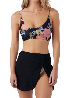 O'Neill Saltwater Hanalei Mini Skirt Cover-Up In Black