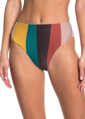 O'Neill Sapa Stripe Hi-Waist Bikini Bottoms