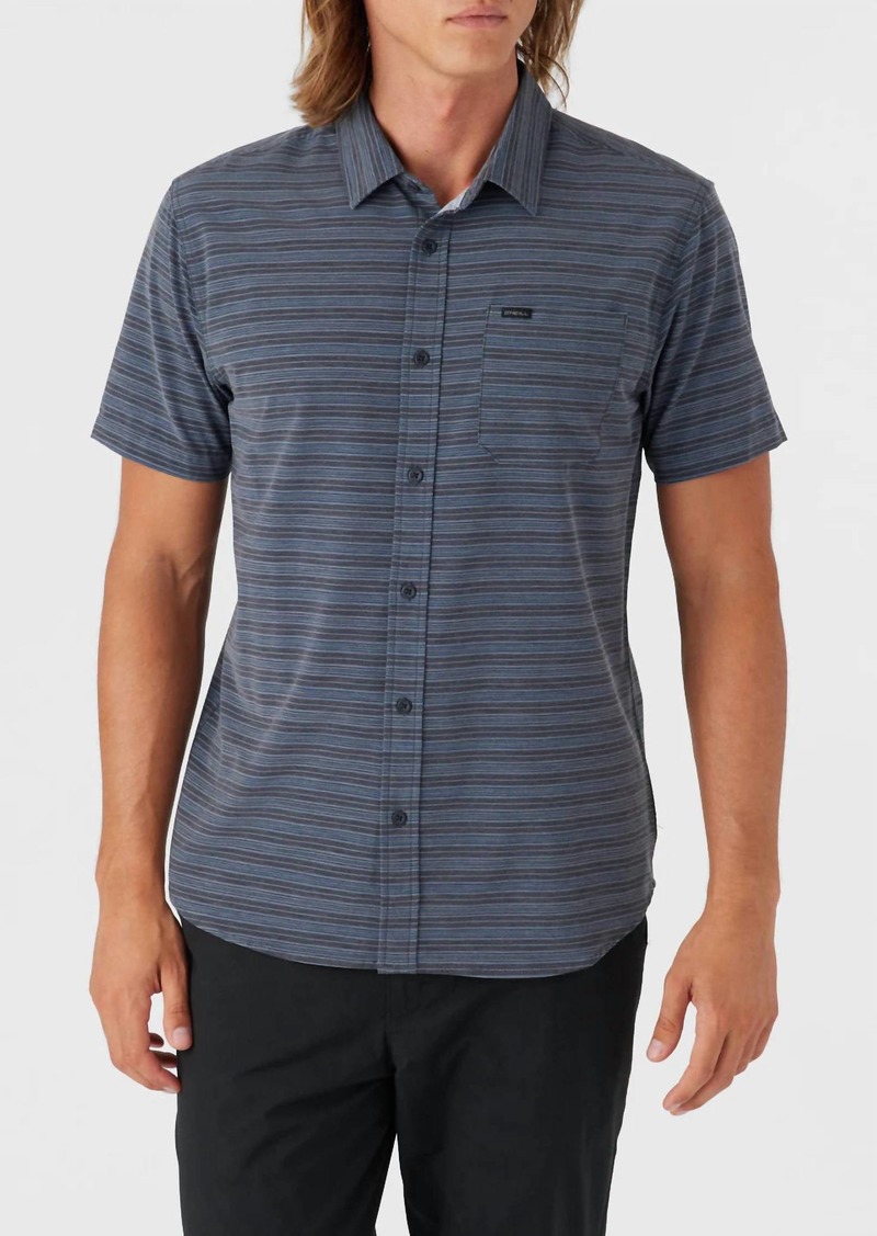 O'Neill Trvlr Upf Traverse Stripe Shirt In Black