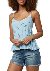 O'Neill Kayden Printed Woven Tank in Air Blue at Nordstrom
