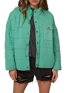 O'Neill Mable Knit Quilted Jacket in Tide Pool at Nordstrom
