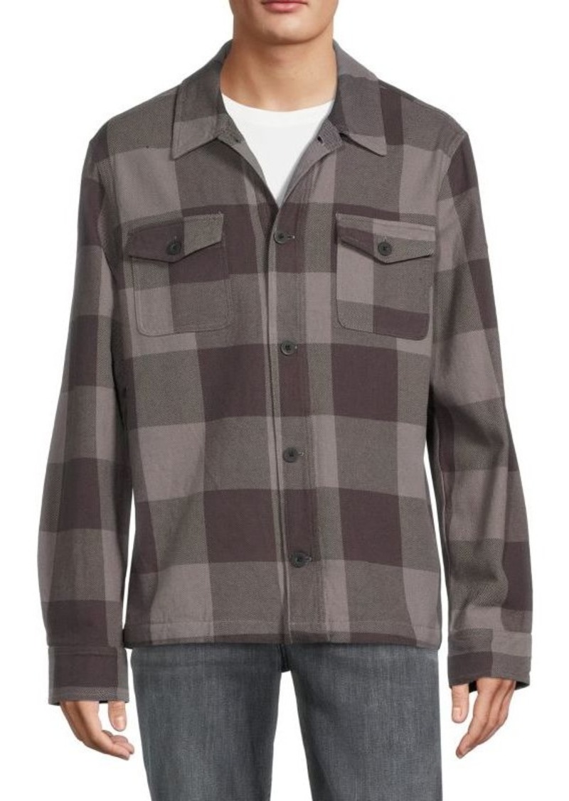 Onia Buffalo Check Flannel Shirt Jacket