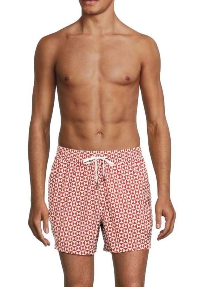 Onia Charles Geometric Swim Shorts