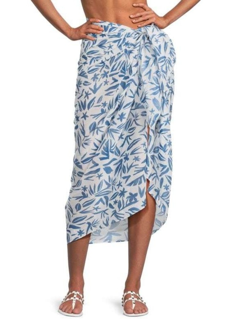 Onia Floral Sarong Cover Up