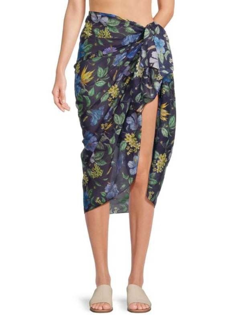 Onia Floral Sarong Cover Up