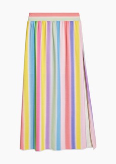 Onia Leah Shimmer Soft Stripes Midi Skirt - S