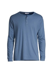 Onia Miles Long-Sleeve Henley T-Shirt
