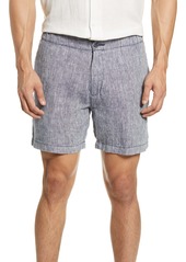 Men's Onia Moe Slub Linen Chambray Shorts