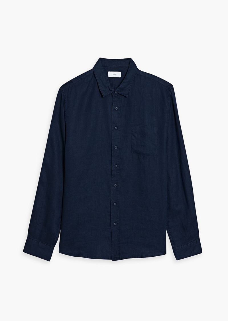Onia - Abe linen shirt - Blue - L