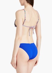 Onia - Alexa paisley-print triangle bikini top - Blue - XS