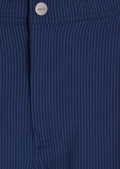 Onia - Calder 6E mid-length striped seersucker swim shorts - Blue - S