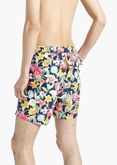 Onia - Calder floral-print shell mid-length swim shorts - Blue - M