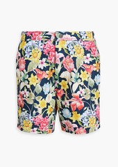 Onia - Calder floral-print shell mid-length swim shorts - Blue - M