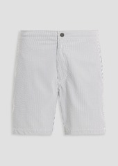 Onia - Calder mid-length striped swim shorts - Gray - S