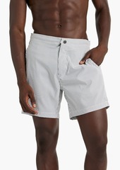 Onia - Calder short-length striped swim shorts - Gray - S