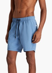 Onia - Charles mid-length striped seersucker swim shorts - Blue - S