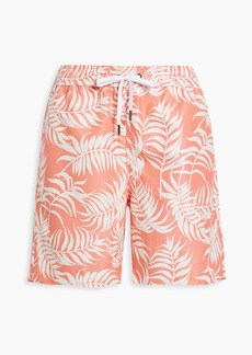 Onia - Charles printed mid-length swim shorts - Orange - S