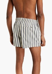 Onia - Charles short-length striped swim shorts - Gray - XL