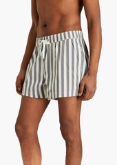 Onia - Charles short-length striped swim shorts - Gray - XL