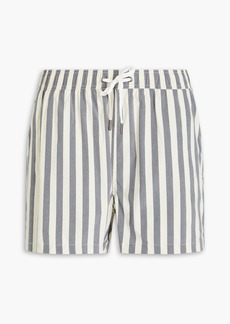 Onia - Charles short-length striped swim shorts - Gray - L