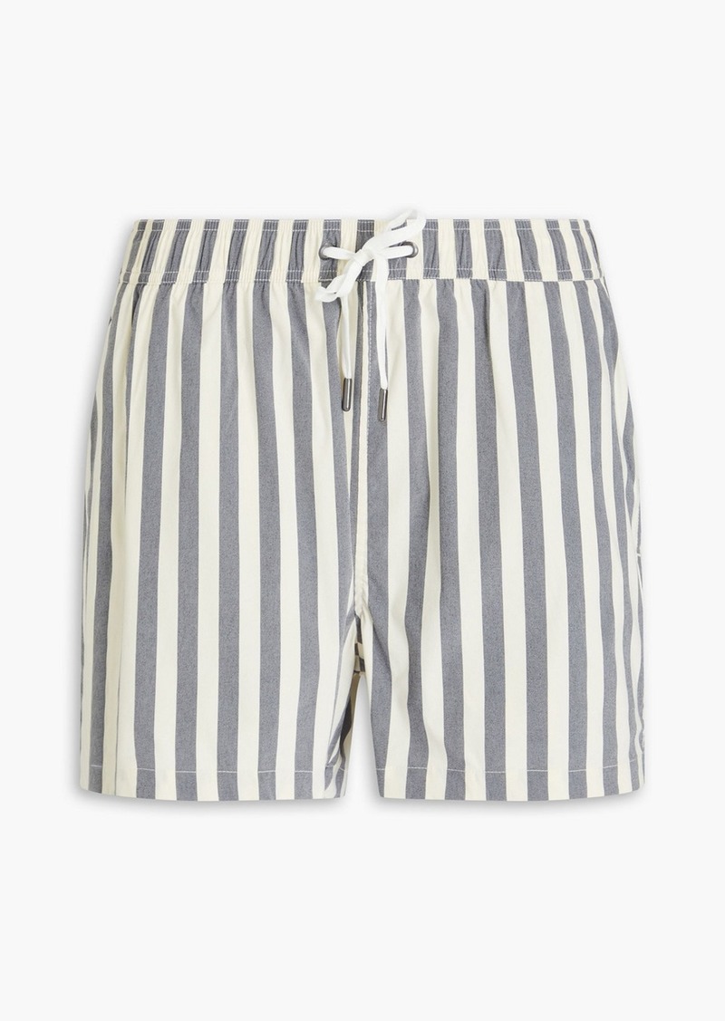 Onia - Charles short-length striped swim shorts - Gray - XL