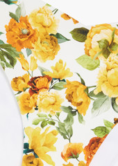Onia - Chiara floral-print mid-rise bikini briefs - Yellow - S